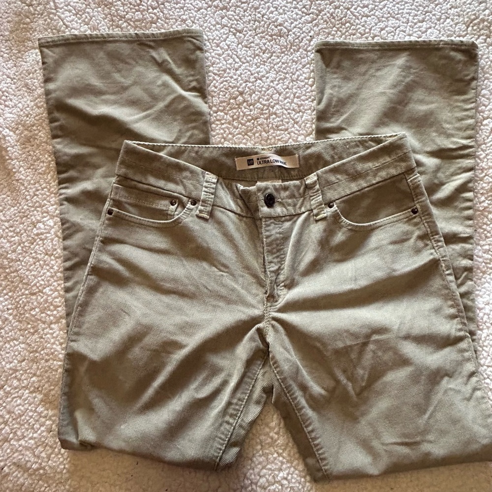 Vintage gap ultra low straight leg corduroys size 12